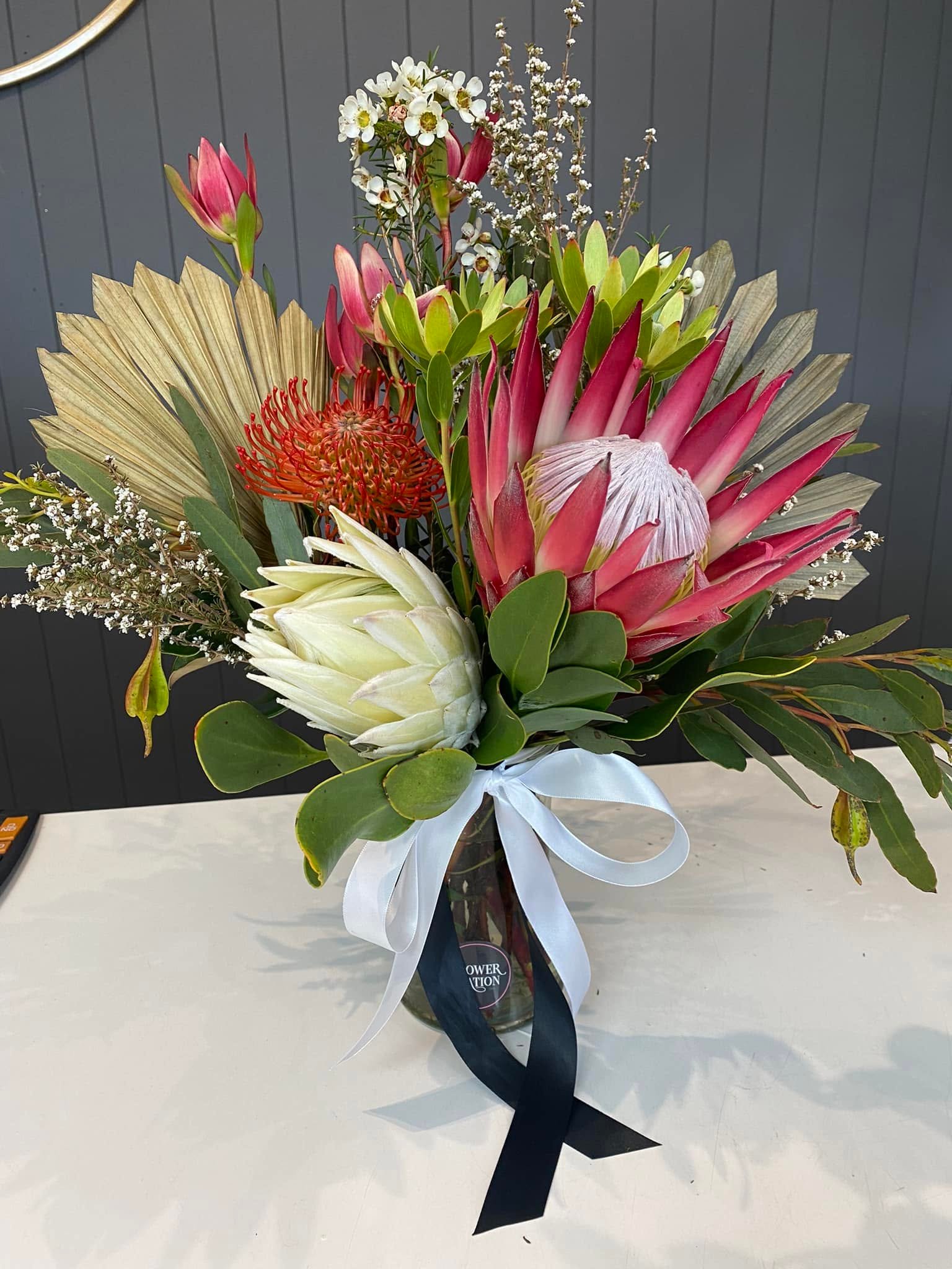 Australian native flowers arranged by Flower Station WA